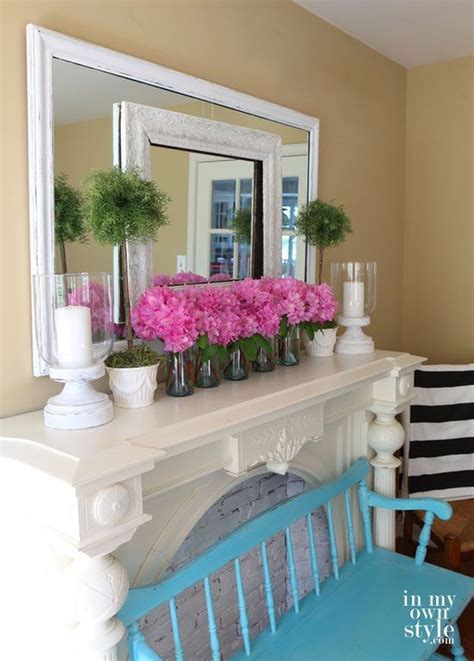 20 Unique Summer Mantel Decorating Ideas To Try Summer Mantle Decor