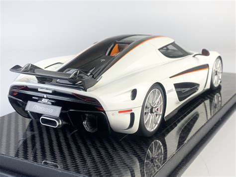 Frontiart 1 18 Koenigsegg Regera Crystal White Resin Model FrontiArt