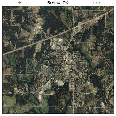 Aerial Photography Map of Bristow, OK Oklahoma