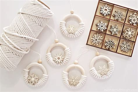 DIY Macrame Christmas Ornaments To Hang In Your Tree