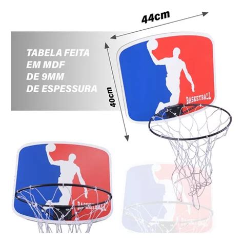 Tabela Cesta Para Basquete Intantil Bola Tamanho Oficial à venda em