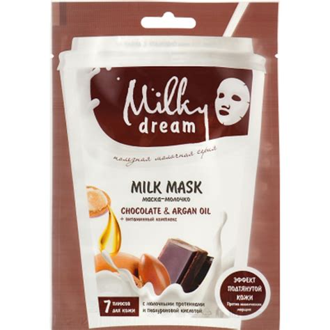 Маска для обличчя Milky Dream тканинна Шоколад та арганова олія 20 мл ...