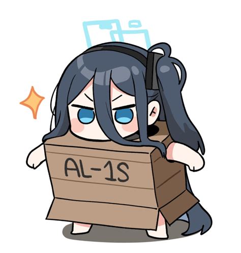 Aris And Cardboard Box Gundam Blue Archive And 1 More Drawn By