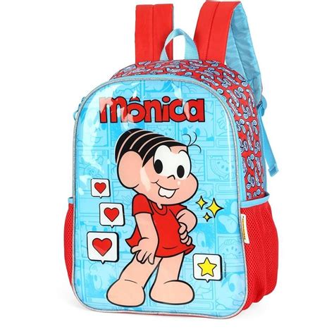 Mochila Da Turma Da Mônica - Mochila Escolar Turma da Mônica Is41311mn Mônica - Luxcel | MadeiraMadeira