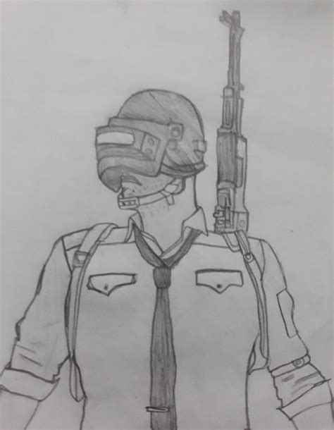 PUBG Drawing, Pencil, Sketch, Colorful, Realistic Art Images | Drawing ...