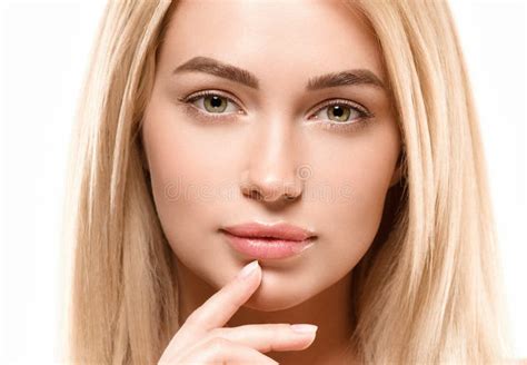 Beautiful Woman Face Portrait Beauty Skin Care Concept Fashion Beauty