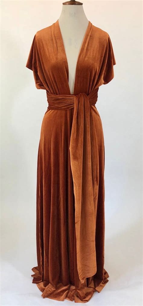 Copper Bridesmaid Dress Rust Multiway Dress Infinity Dress Etsy