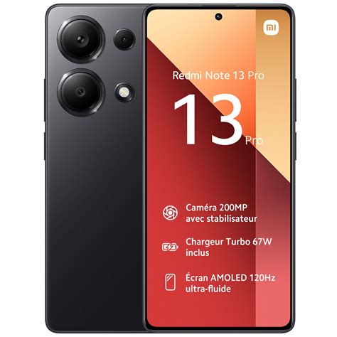 Xiaomi Redmi Note 13 Pro 4G Black 12GB 512GB Mobile Phone