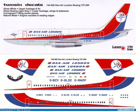 Two Six Decals Boeing 737 200 13603 Airlinercafe