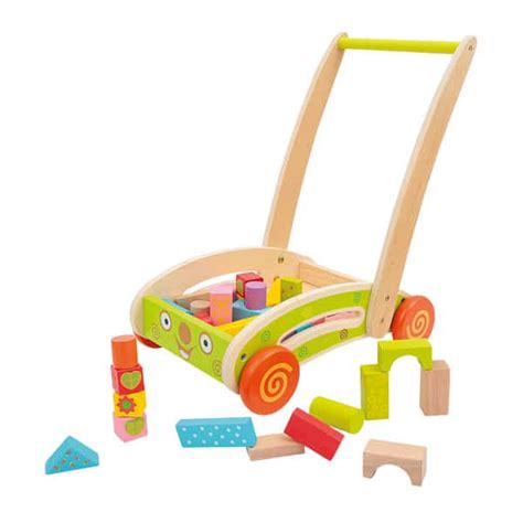 Chariot Bois Avec 40 Blocs Construction WOOD N PLAY King Jouet