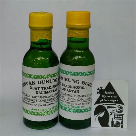 Jual Minyak Burung Bubut Obat Tradisional Kalimantan 50ml Shopee Indonesia