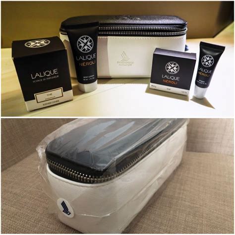 Singapore Airlines Sq First Class Amenities Kit Lalique Hobbies And Toys Travel Travel