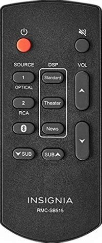 Insignia Soundbar Remote Control Codes - Codes For Universal Remotes