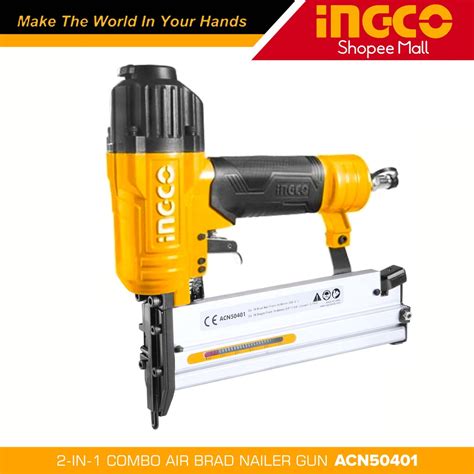 Ingco 2 In 1 Combo Air Brad Nailer Gun Ga18 ACN50401 Iht Shopee