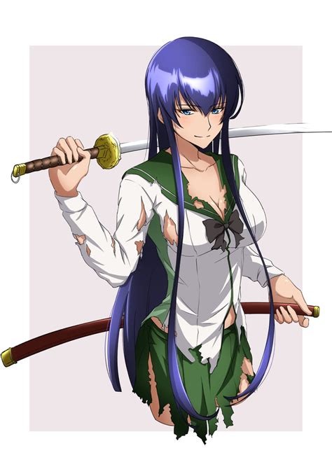 Busujima Saeko Highschool Of The Dead Drawn By Nijizukishino Danbooru