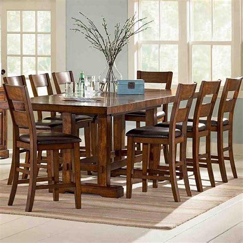 High Top Dining Table with 8 Chairs | Diseño de sala comedor, Juego de ...