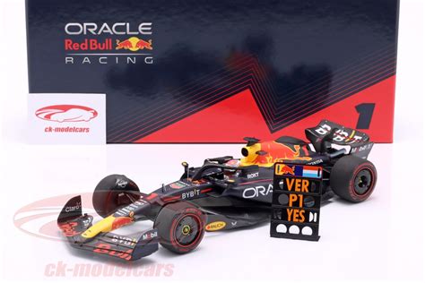 Minichamps 1 18 Verstappen Red Bull Racing RB19 1 победитель Bahrain