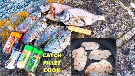 Black Bream Catch Fillet Cook Fishing For Bream Youtube