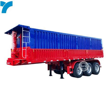 Flat Bed Container Truck Semi Trailers Ft Ft Dump Container Trailer