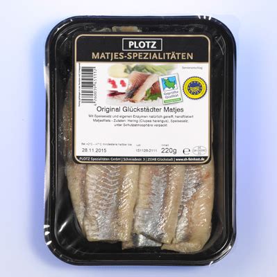 Original Gl Ckst Dter Matjes G G A Plotz Lachs Matjes