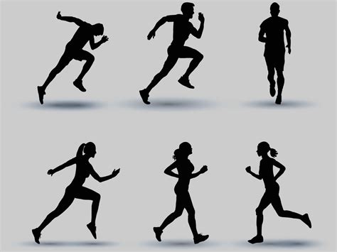 Running Silhouette Vector Art, Icons, and Graphics for Free Download