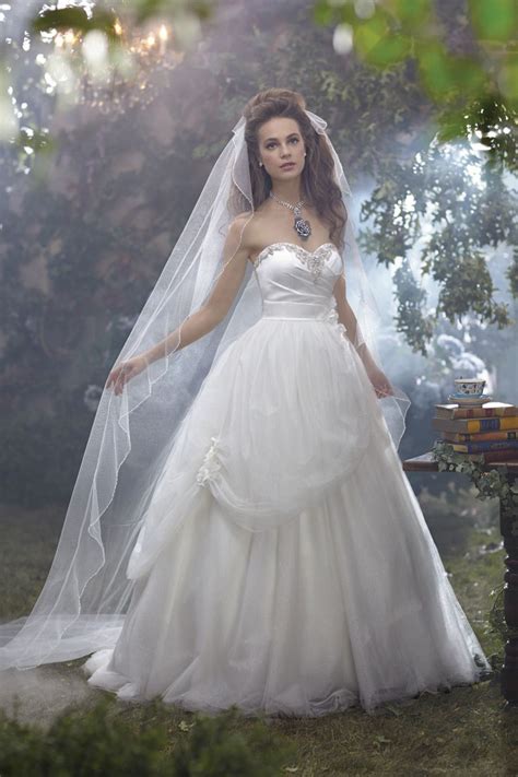 A Disney Belle Beauty And The Beast Disney Inspired Wedding Dresses