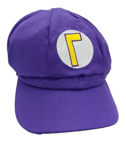 Super Mario Gorra Waluigi Cosplay Gorro Disfraz Mario Bros En Venta En