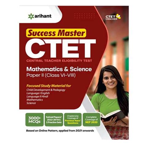 Arihant Ctet Mathematics And Science Paper Ii Class To Guide