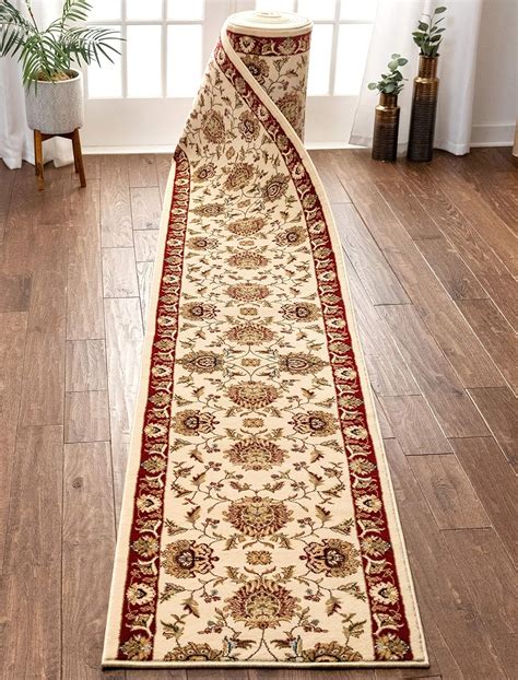 Well Woven Custom Size Hallway Runner Choose Your Length Sultan Sarouk Ivory