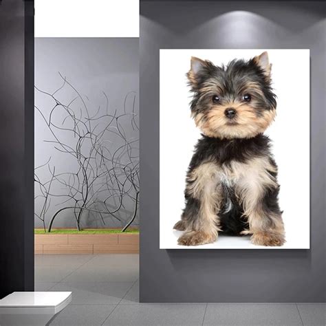 5D DIY Peinture Diamant Plein Forage Kit Mignon Yorkshire Terrier Chien