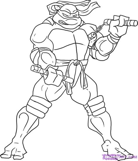 Michelangelos Ninja Turtle Coloring Pages Turtle Coloring Pages