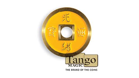 Dollar Size Chinese Coin Yellow By Tango Ch031