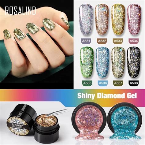 Jual Rosalind Shiny Diamond Gel Shinny Ml Glitter Pot Gel Rosalind