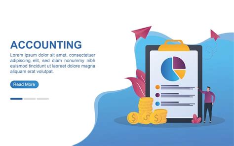 Premium Vector Accounting Concept For Landing Page Or Web Banner