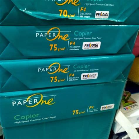 Jual Paper One Kertas Hvs F4 75 Gram 1 Dus Isi 5 Rim KERTAS FOLIO