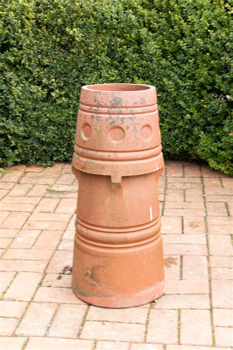 Patterned Reclaimed Red Chimney Pot