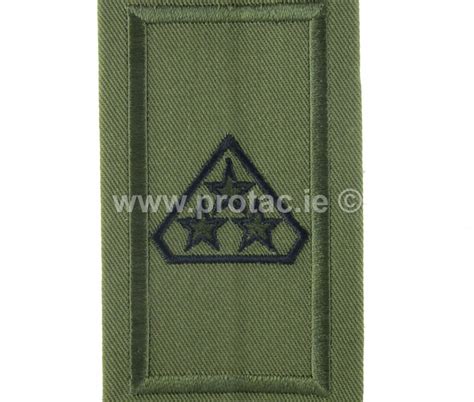 Irish Defence Forces Tactical Rank Sliders - Enlisted - Protac - Military Shop