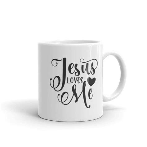 Jesus Love Me Christian Coffee Mug Christian Mugs Bible Mug Religious