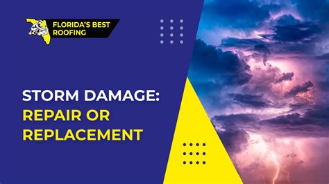 Storm Damage Repair Or Replacement Roofing