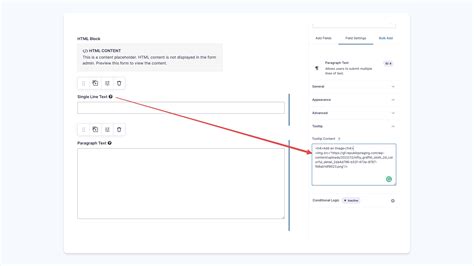 Add Gravity Forms Tooltips HTML