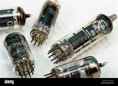 Vintage Electronic Vacuum Tubes Stock Photo Alamy