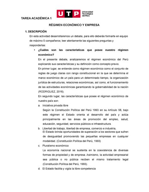 Tarea Acad Mica Derecho Empresarial Tarea Acad Mica R Gimen