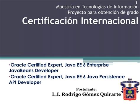 PPT Oracle Certified Expert Java EE 6 Enterprise JavaBeans