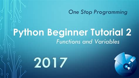 Python Beginner Tutorial 2 Functions And Variables Youtube