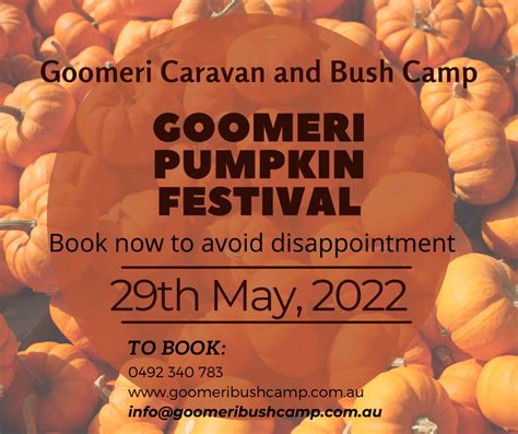 Goomeri Pumpkin Festival 2024 Tickets Laney Mirella