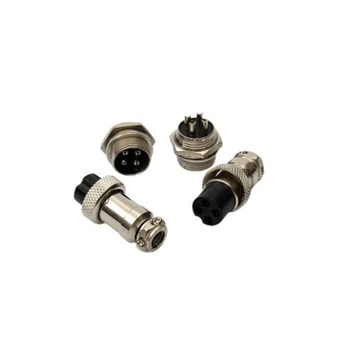 SET AVIATION PRISE 4 Pin Male Femelle Panneau Fil Connecteur 16mm GX16