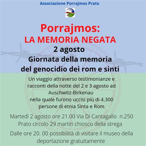 Agosto Giornata Della Memoria Del Genocidio Dei Rom E Sinti Museo