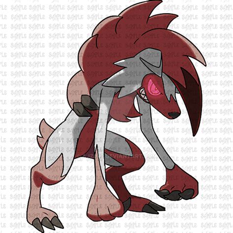 Lycanroc Midnight Form Alt Shiny By Ajz092 On Deviantart