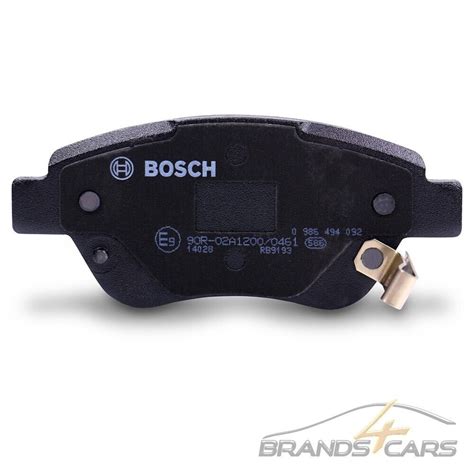 BOSCH BREMSBELAGSATZ BREMSBELÄGE BREMSKLÖTZE VORNE FÜR OPEL ADAM CORSA