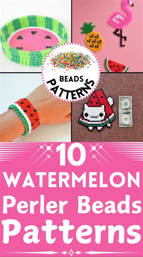 Easy Watermelon Perler Beads Patterns For Beginners Julie Ann Art